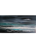 Lydie Massou, La nuit et l'océan, peinture - Galerie de vente et d’achat d’art contemporain en ligne Artalistic