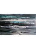 Lydie Massou, La nuit et l'océan, peinture - Galerie de vente et d’achat d’art contemporain en ligne Artalistic