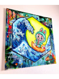 PVettese, Labubu X Kanagawa Coca, peinture - Galerie de vente et d’achat d’art contemporain en ligne Artalistic
