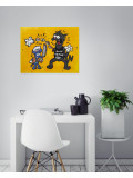 Ewen Gur, Itamae Itchy (yellow), peinture - Galerie de vente et d’achat d’art contemporain en ligne Artalistic