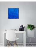 Bridg', monochrome en bleu, peinture - Galerie de vente et d’achat d’art contemporain en ligne Artalistic