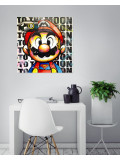 Patrick Cornée, Super Mario Bitcoin to the moon, peinture - Galerie de vente et d’achat d’art contemporain en ligne Artalistic