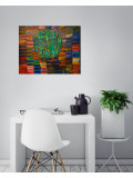 Chambriard, Soleil vert, peinture - Galerie de vente et d’achat d’art contemporain en ligne Artalistic