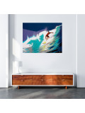 Jean-Jacques Venturini, Surfing, peinture - Galerie de vente et d’achat d’art contemporain en ligne Artalistic