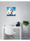 Patrick Cornée, Snoopy loves snow, peinture - Galerie de vente et d’achat d’art contemporain en ligne Artalistic