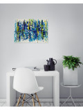 Jocelyne Kyriacou, Reflets bleu marine, peinture - Galerie de vente et d’achat d’art contemporain en ligne Artalistic