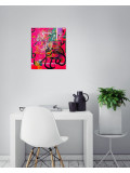 Princesse Kitchu, Pink road, peinture - Galerie de vente et d’achat d’art contemporain en ligne Artalistic
