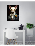 F.Font, L'élégance et le chat, Edition - Galerie de vente et d’achat d’art contemporain en ligne Artalistic