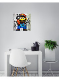 Patrick Cornée, Super Mario Bros pixel, peinture - Galerie de vente et d’achat d’art contemporain en ligne Artalistic