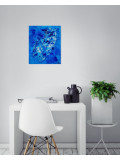 Huot Jean Marc, Deep blue crystal, Peinture - Galerie de vente et d’achat d’art contemporain en ligne Artalistic