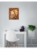 Annemarie Laffont, Lion abstrait, peinture - Galerie de vente et d’achat d’art contemporain en ligne Artalistic