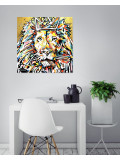 Patrick Cornée, Lion royal, peinture - Galerie de vente et d’achat d’art contemporain en ligne Artalistic