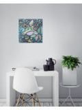 Annemarie Laffont, Carré de grenouille, peinture - Galerie de vente et d’achat d’art contemporain en ligne Artalistic