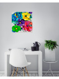 Aurélie Pfaadt, Rainbow poppies flowers, peinture - Galerie de vente et d’achat d’art contemporain en ligne Artalistic