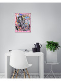 Lasveguix, The pink kid, peinture - Galerie de vente et d’achat d’art contemporain en ligne Artalistic