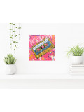 Secam, K7 pink, peinture - Galerie de vente et d’achat d’art contemporain en ligne Artalistic