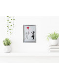 VL, Lineas and Banksy girl, dessin - Galerie de vente et d’achat d’art contemporain en ligne Artalistic