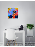 Pauline Cornée, View of cherry trees, peinture - Galerie de vente et d’achat d’art contemporain en ligne Artalistic