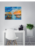Marie-Line Robert, Le lac des couleurs, peinture - Galerie de vente et d’achat d’art contemporain en ligne Artalistic