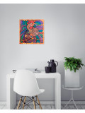 Annemarie Laffont, Cocorico, peinture - Galerie de vente et d’achat d’art contemporain en ligne Artalistic