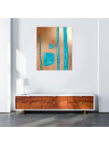 Thierry Brusquet, Blue train, peinture - Galerie de vente et d’achat d’art contemporain en ligne Artalistic