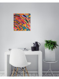 Emilie Lainé, Dansons sous la pluie, peinture - Galerie de vente et d’achat d’art contemporain en ligne Artalistic