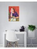 Layale Dalale, La rêveuse, peinture - Galerie de vente et d’achat d’art contemporain en ligne Artalistic