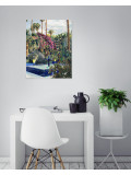 Catherine Szpira, Jardin Majorelle, peinture - Galerie de vente et d’achat d’art contemporain en ligne Artalistic