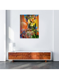Renata Isin, Woman with grapes, painting - Artalistic online contemporary art buying and selling gallery