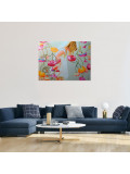 Alain Rolland, La jeune fille et les fleurs, peinture - Galerie de vente et d’achat d’art contemporain en ligne Artalistic