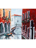Michele Kaus, Venise le pont, peinture - Galerie de vente et d’achat d’art contemporain en ligne Artalistic