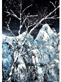 Anne Robin, Nuit d'hiver, peinture - Galerie de vente et d’achat d’art contemporain en ligne Artalistic