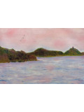 MIRA, Presqu’île dans le soleil couchant, Peinture - Galerie de vente et d’achat d’art contemporain en ligne Artalistic