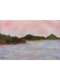MIRA, Presqu’île dans le soleil couchant, Peinture - Galerie de vente et d’achat d’art contemporain en ligne Artalistic