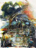 Patricia Quenouillere, Le Saule pleureur, Peinture - Galerie de vente et d’achat d’art contemporain en ligne Artalistic