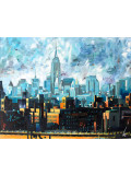 Nathalie Lemaitre, Manhattan-Brooklyn, peinture - Galerie de vente et d’achat d’art contemporain en ligne Artalistic