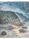 Muriel Besnard, Turbulence côtière, peinture - Galerie de vente et d’achat d’art contemporain en ligne Artalistic