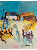 Patrick Briere, La vieille ferme, peinture - Galerie de vente et d’achat d’art contemporain en ligne Artalistic