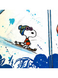 Patrick Cornée, Snoopy loves snow, peinture - Galerie de vente et d’achat d’art contemporain en ligne Artalistic