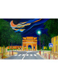 Alain Faure, Quartier d'Orange, peinture - Galerie de vente et d’achat d’art contemporain en ligne Artalistic