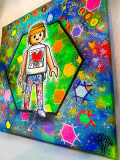 Priscilla Vettese, Hex Haring X Playmo, peinture - Galerie de vente et d’achat d’art contemporain en ligne Artalistic