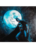 Comize, Batman et la lune, peinture - Galerie de vente et d’achat d’art contemporain en ligne Artalistic