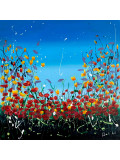 Claude Conte, Symphonie de fleurs, peinture - Galerie de vente et d’achat d’art contemporain en ligne Artalistic