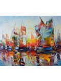 Janusz Kik, toutes voiles, peinture - Galerie de vente et d’achat d’art contemporain en ligne Artalistic