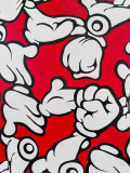 Ewen Gur, Bloody red hands, peinture - Galerie de vente et d’achat d’art contemporain en ligne Artalistic