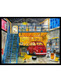 Pikturals, le vieux garage, peinture - Galerie de vente et d’achat d’art contemporain en ligne Artalistic