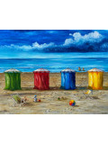 Pikturals, la plage, peinture - Galerie de vente et d’achat d’art contemporain en ligne Artalistic