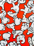 Ewen Gur, Funky orange hands, peinture - Galerie de vente et d’achat d’art contemporain en ligne Artalistic