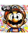 Patrick Cornée, Mario what the fuck, peinture - Galerie de vente et d’achat d’art contemporain en ligne Artalistic