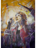 Victoria Bordier, Mick Jagger, peinture - Galerie de vente et d’achat d’art contemporain en ligne Artalistic